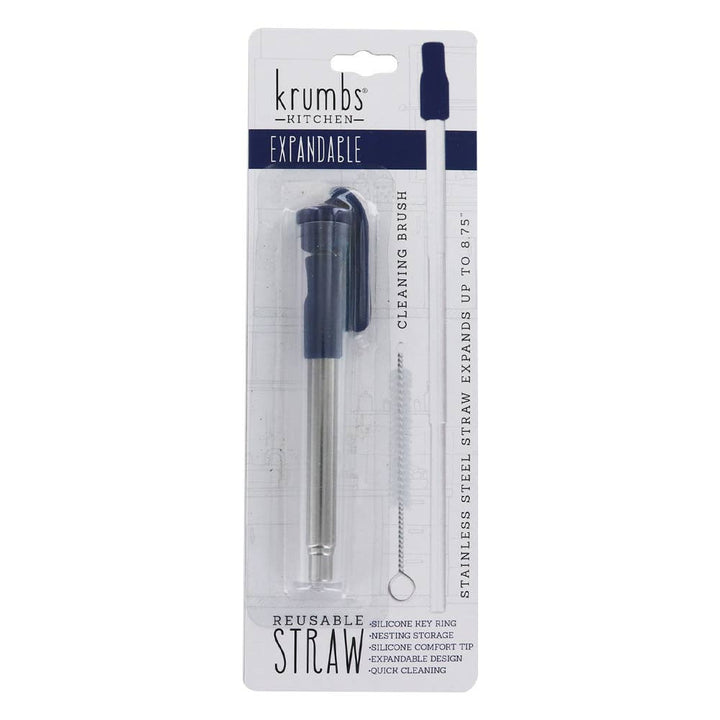 Krumbs Kitchen Expandable Steel Straw