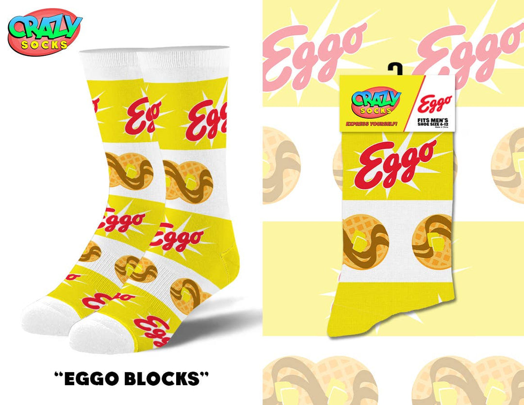 Eggo Blocks - Mens Crew Folded