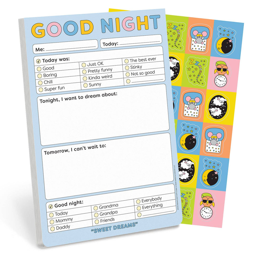 Knock Knock Kids - Good Night Playtime Pads