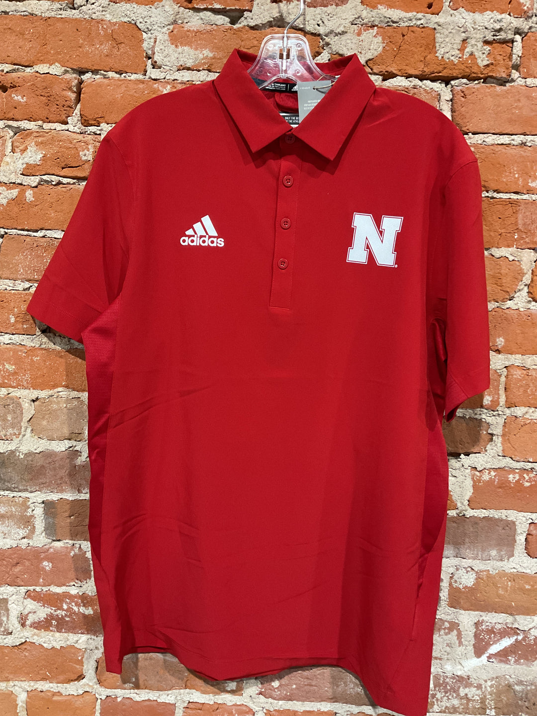 Nebraska Adidas Stadium Coaches Polo