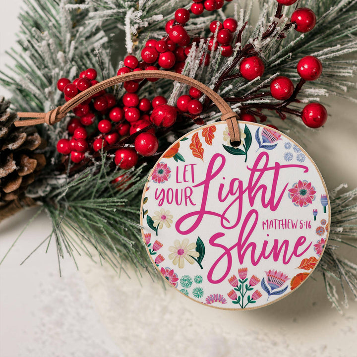 4" Round Ornament-Radiant Hope Let Your Light Shine