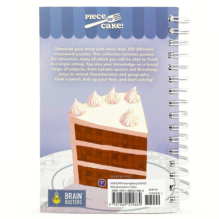 Piece of Cake Easy Crosswords Puzzle Book