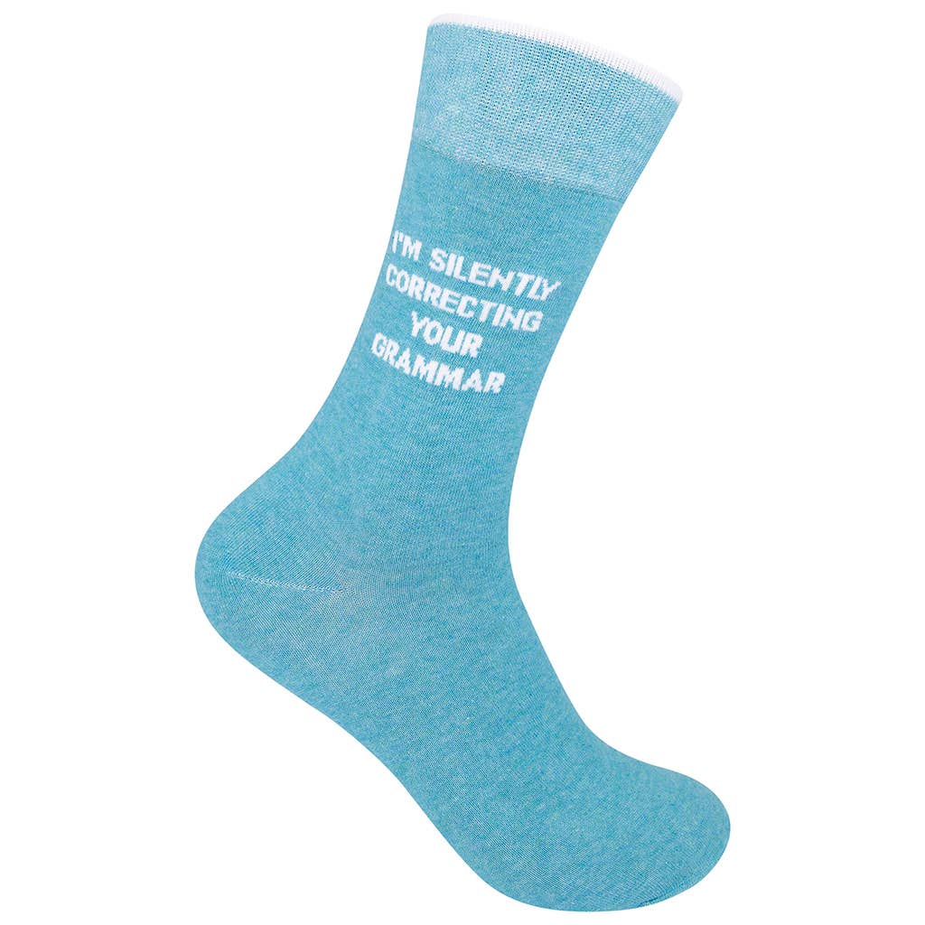 I'm Silently Correcting Your Grammar Socks | Funny Socks