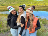 Southwestern Faux Fur Pom C.C Beanie HTE0030