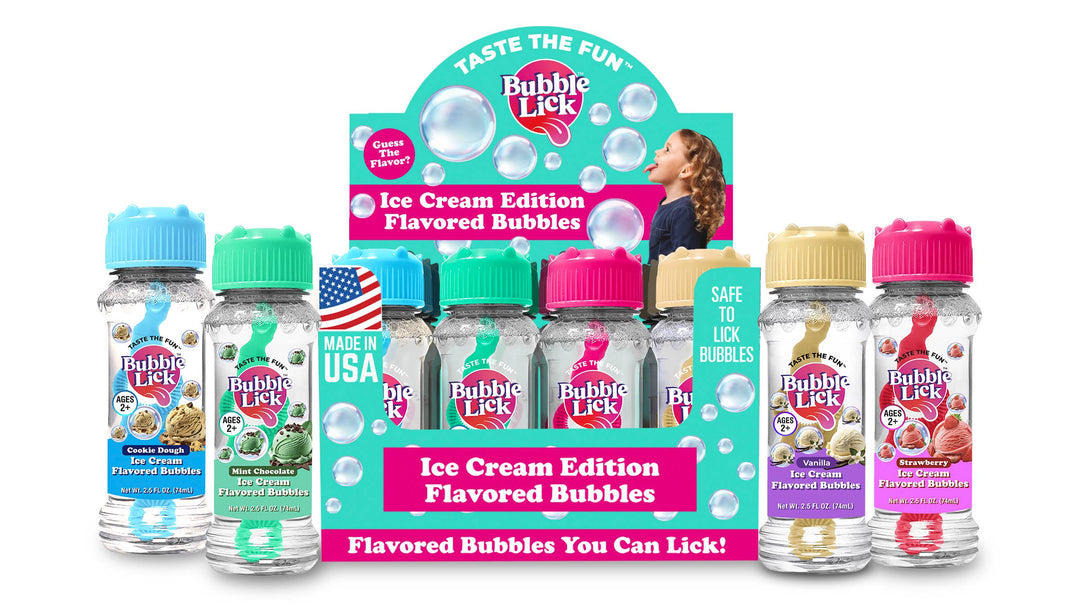 BubbleLick Ice Cream Edition - Flavored Bubbles
