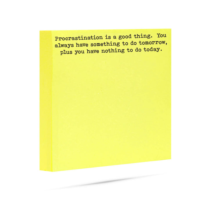 Procrastination is a good thing