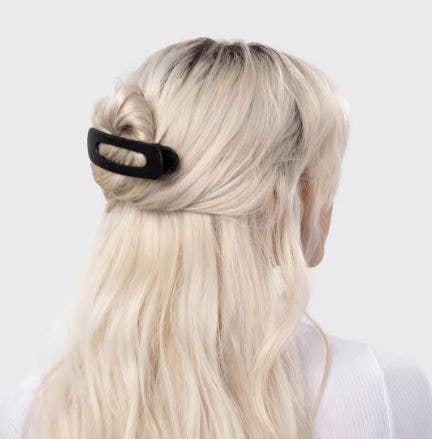 Flat Lay Claw Clip 2pc - Black & Tortoise