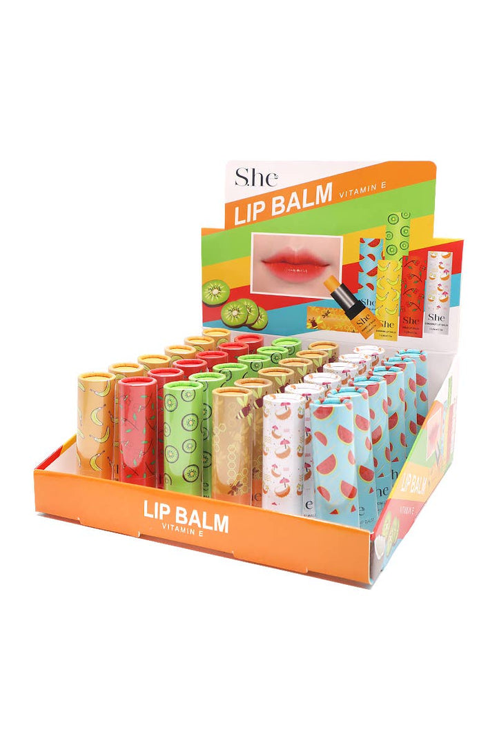 Makeup She LB418 Vitamin E Fruits Lip Balm