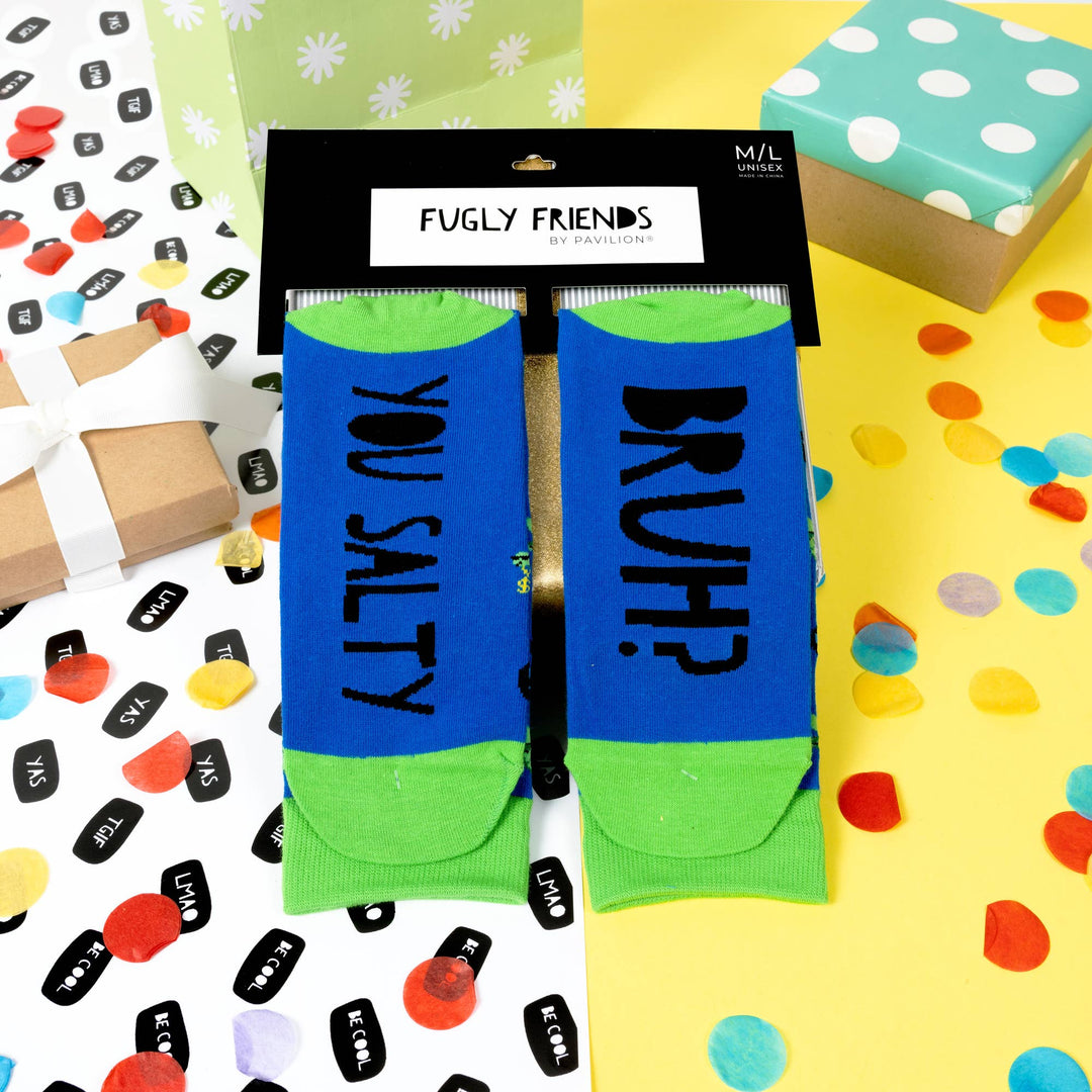 Salty Bruh - S/M Unisex Cotton Blend Sock