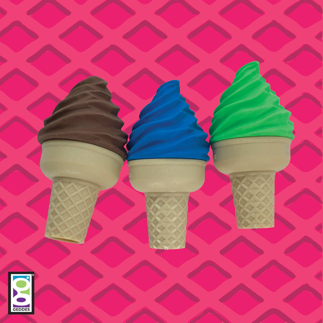 ICE CREAM SHOPPE SCENTED ERASER WITH SHARPENER