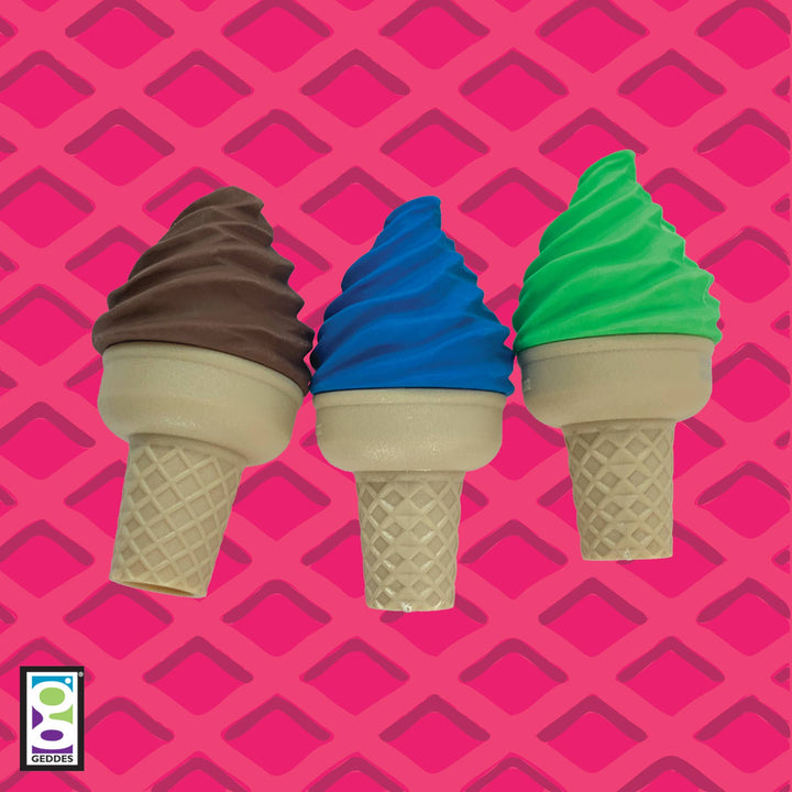 ICE CREAM SHOPPE SCENTED ERASER WITH SHARPENER