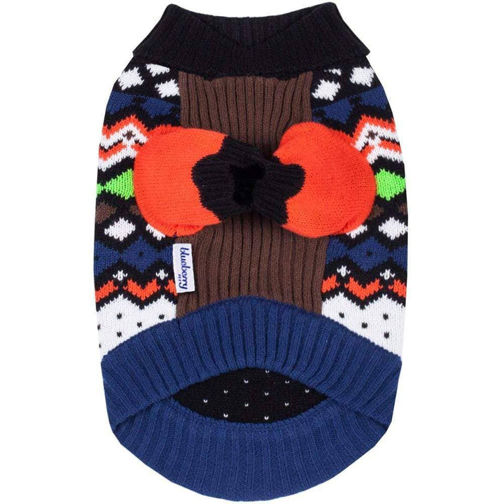 Over the Rainbow Multicolor Shawl collar Dog Sweater