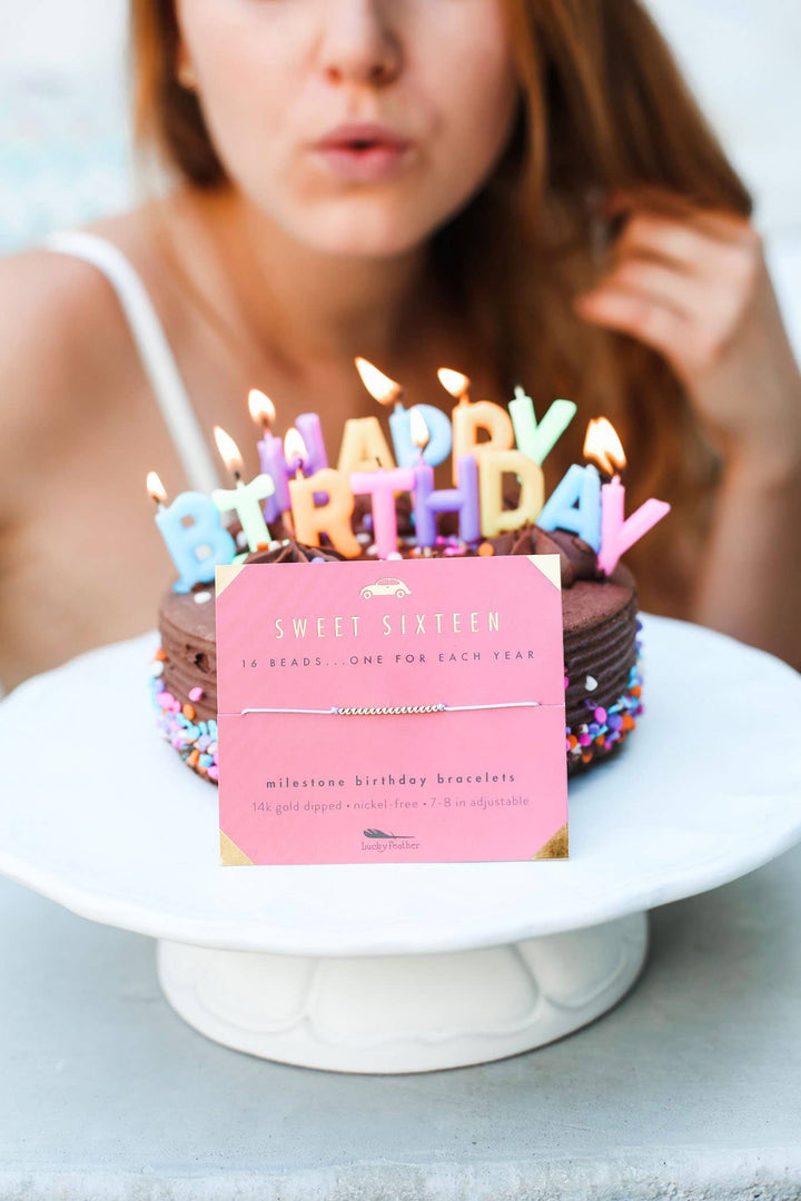 Milestone Birthday Bracelet - GOLD - Sweet Sixteen