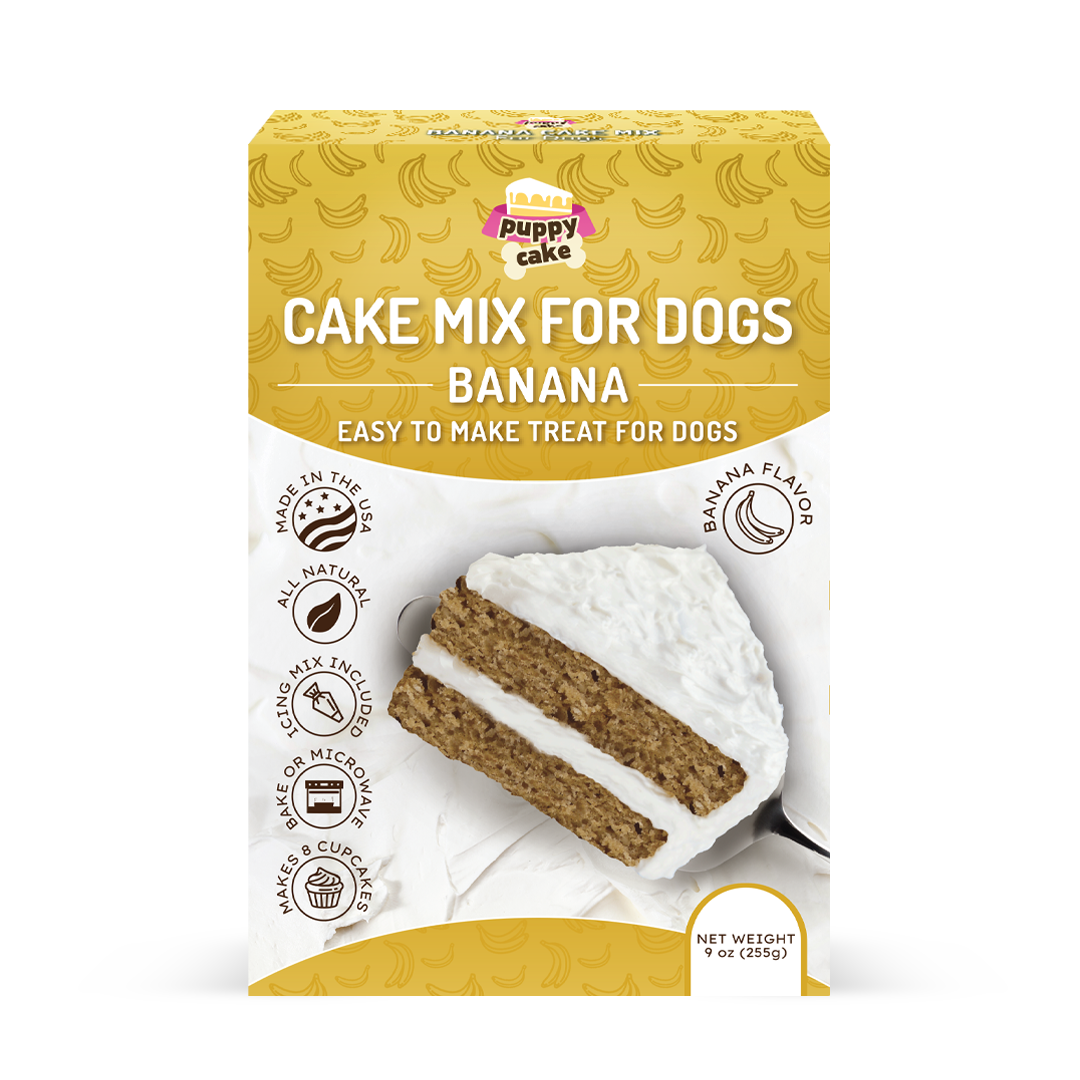 Puppy Cake Mixes with Icing