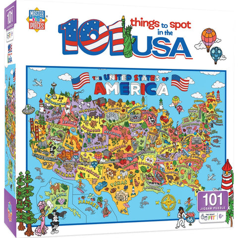 101 Things to Spot in the USA 100 Piece Kids Puzzle