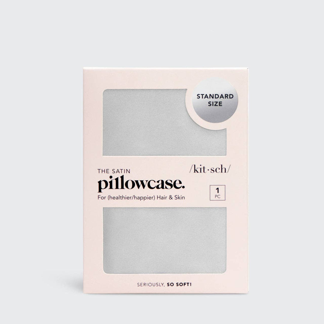Satin Pillowcase -  Silver