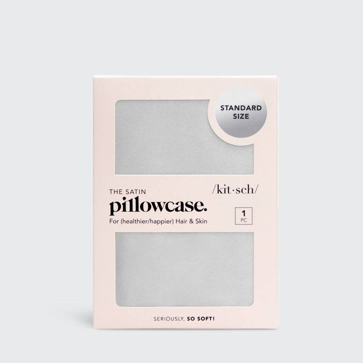Satin Pillowcase -  Silver