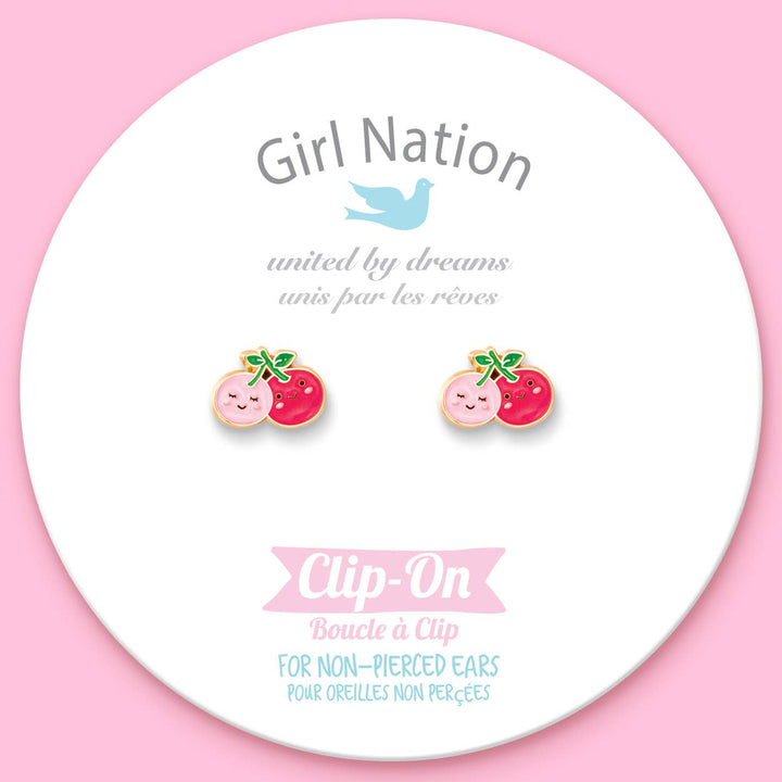 CLIP ON Cutie Earrings- I Cherry-ish You