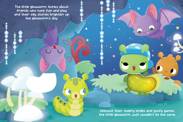Bedtime for Glowworm- Sensory Touch and Light-Up Board Book