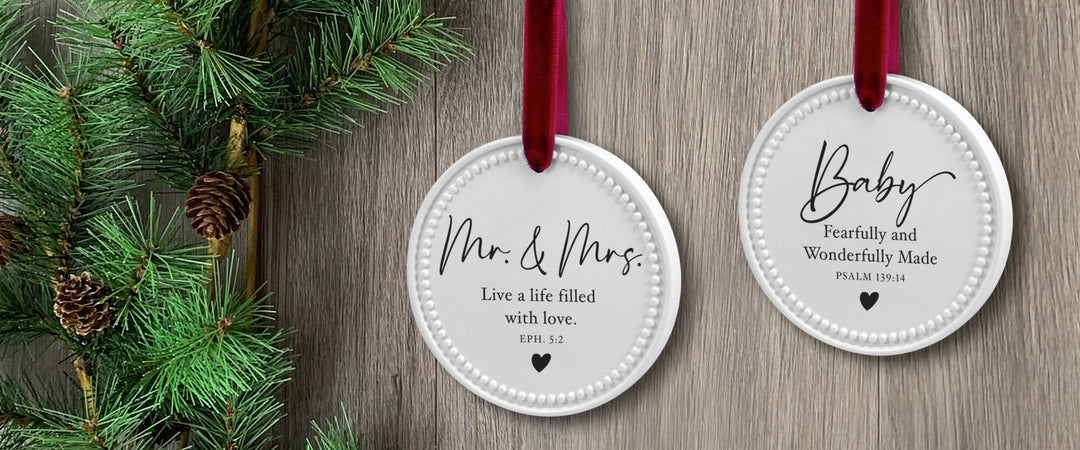LCP Christmas Ornament Mr Mrs Life With Love