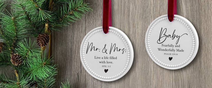 LCP Christmas Ornament Mr Mrs Life With Love