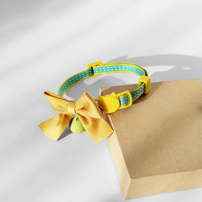 Mokka - Adjustable Collar with Bowknot & Bell