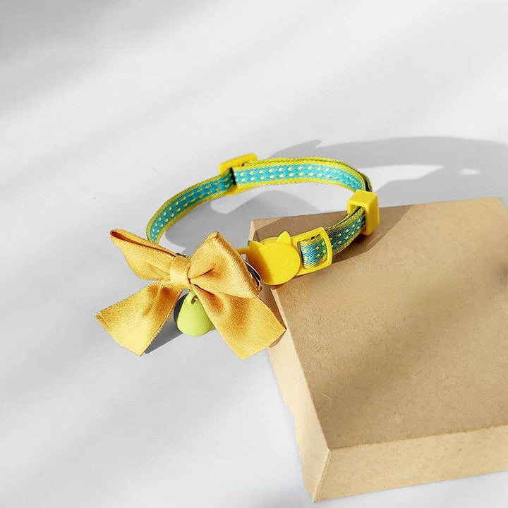 Mokka - Adjustable Collar with Bowknot & Bell