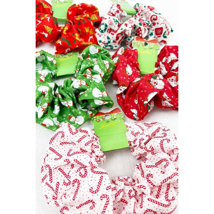 Big Size Christmas Fabric Hair Scrunchies