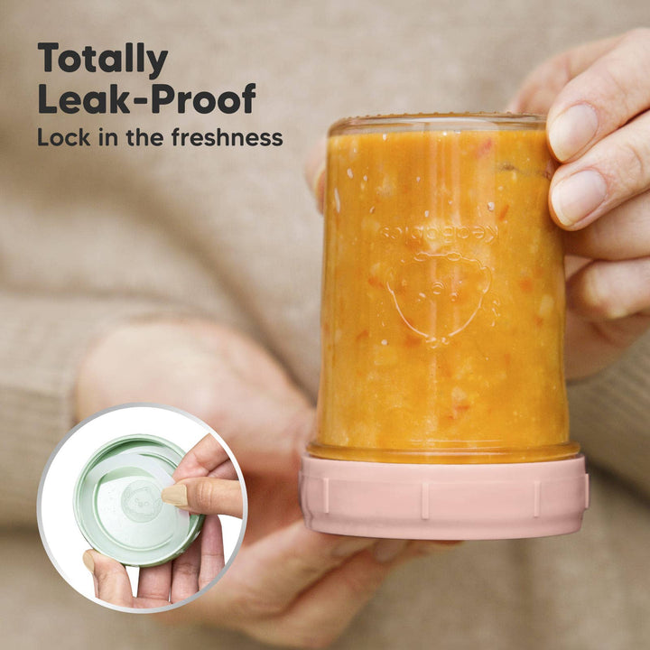 8pk Prep Baby Food Storage Containers, Leak-Proof Food Jars