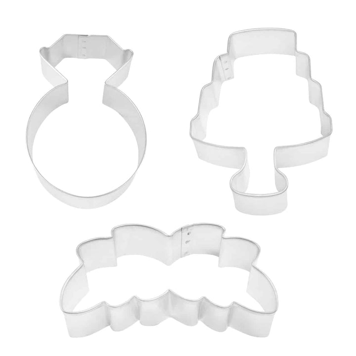 Wedding 3 PC Cookie Cutter Set