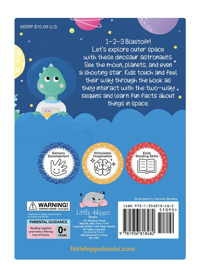 1-2-3 Blastoff - Sensory Storybook with 2-Way Sequins