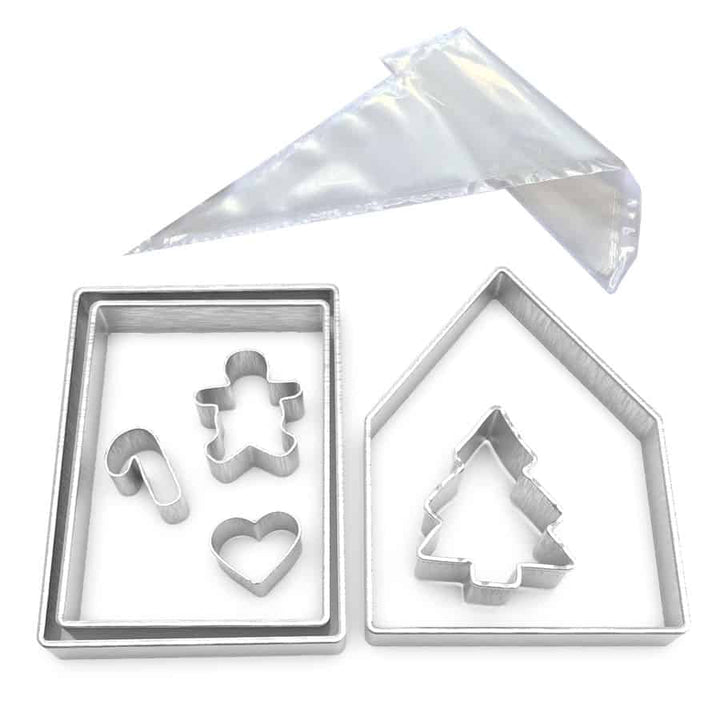 Gingerbread House 12 PC Bake Set