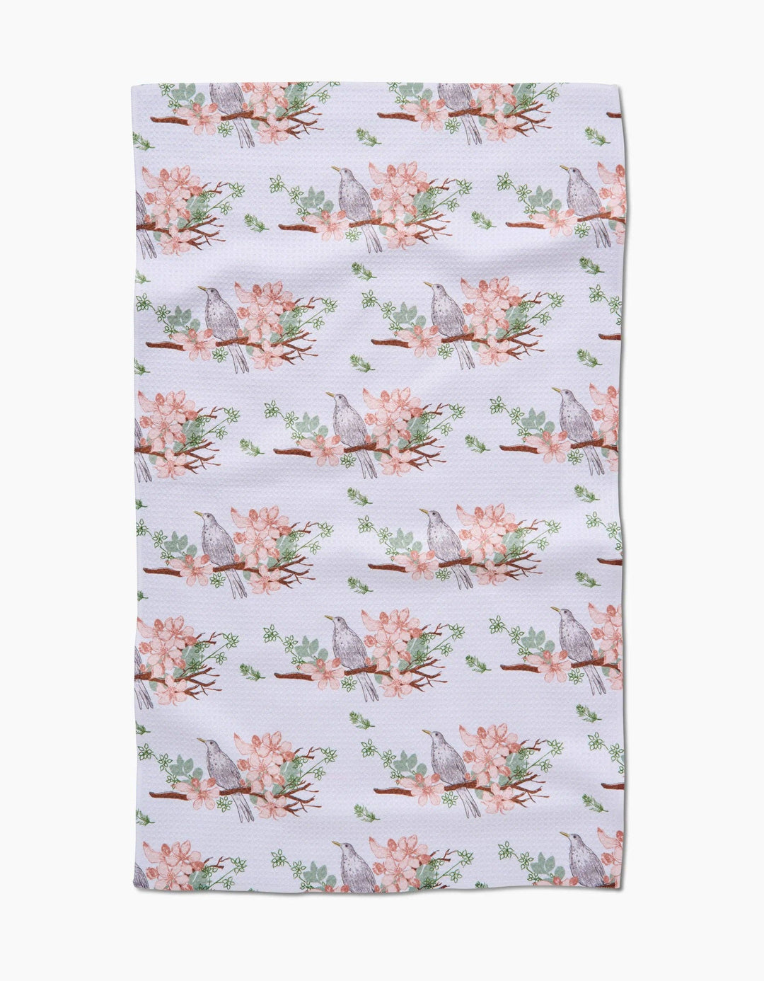 Blackbird and Blossom Tea Towel
