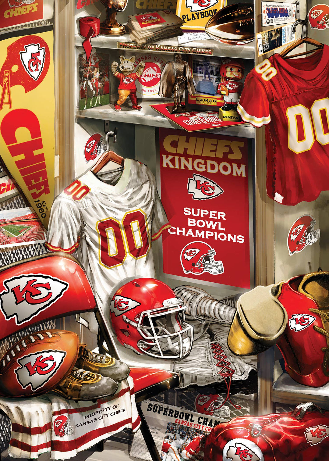 Kansas City Chiefs - Locker Room 500 Piece Puzzle