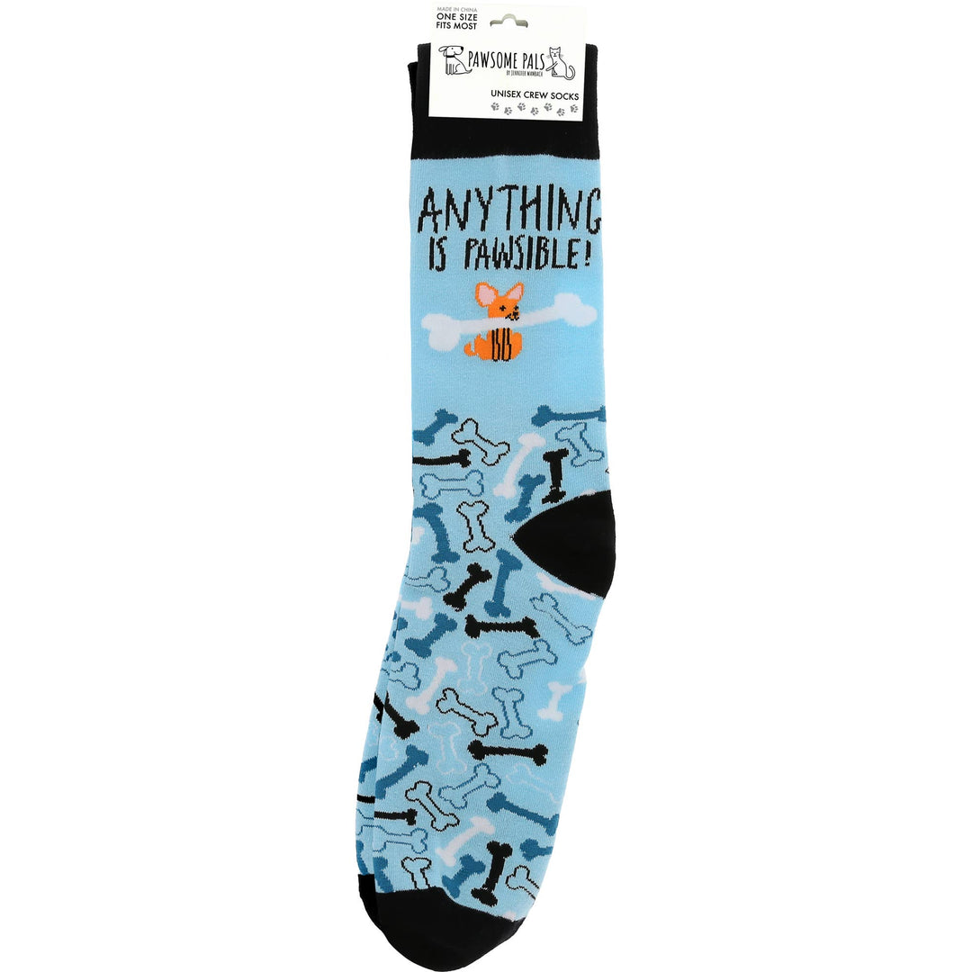 Pawsible - Unisex Crew Socks
Size: M/L