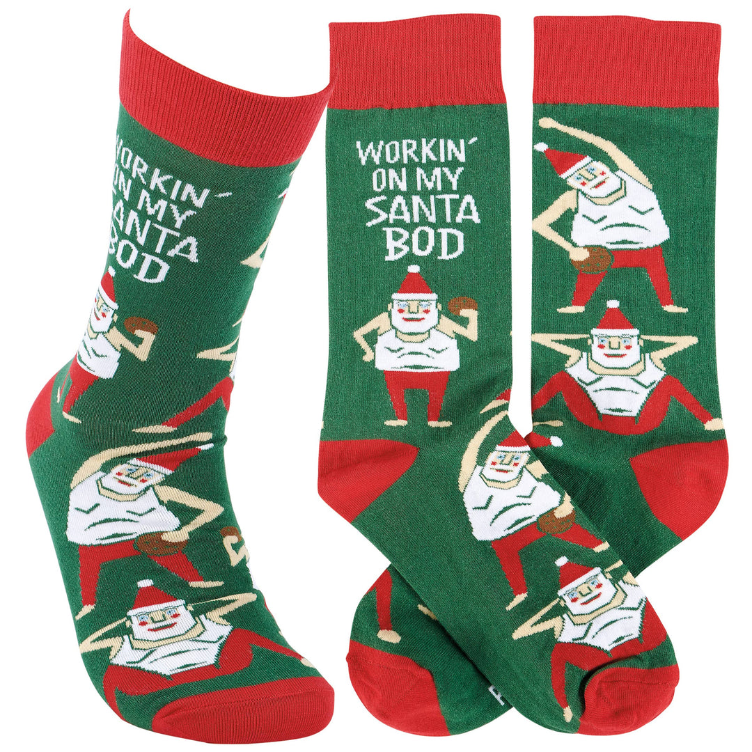 Workin' On My Santa Bod Socks
