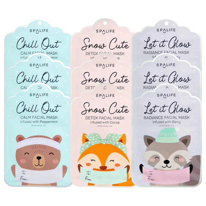 Holiday Gift Tags Facial Masks Bundle