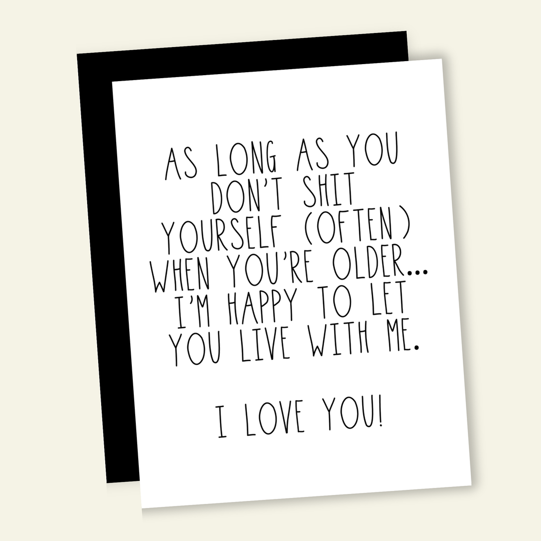 Live With Me | Mother & Father's Day Greeting Card