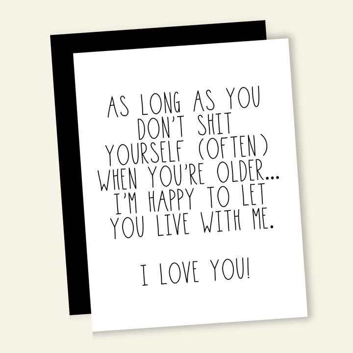 Live With Me | Mother & Father's Day Greeting Card