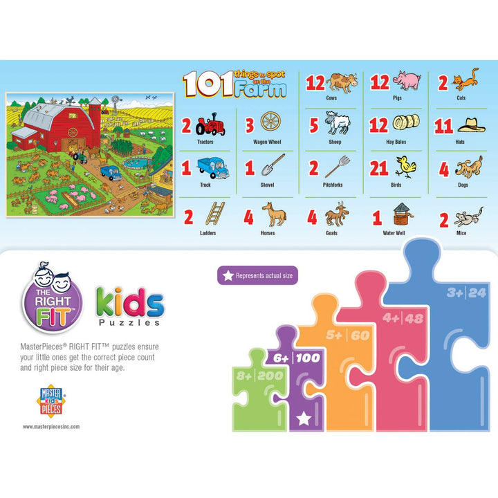 101 Things to Spot on a Farm - 101 Piece Puzzle