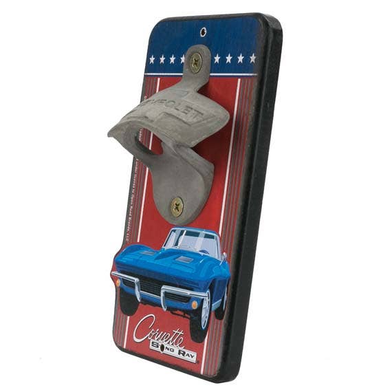 Chevrolet Corvette Wall Bottle Opener