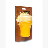 3D Packaged Crew Socks - Beer Glass - Yellow