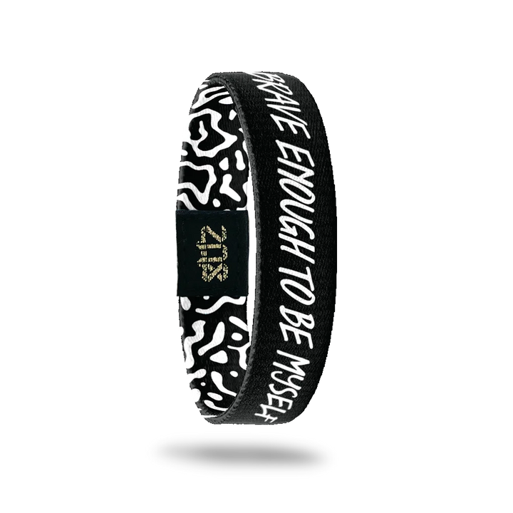 Brave Enough To Be Myself Elastic Bracelet