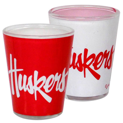 Nebraska Cornhuskers Shotglass 2-tone