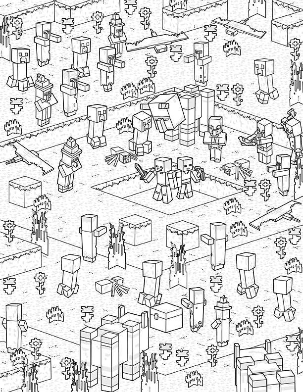 The Official Minecraft Coloring Book