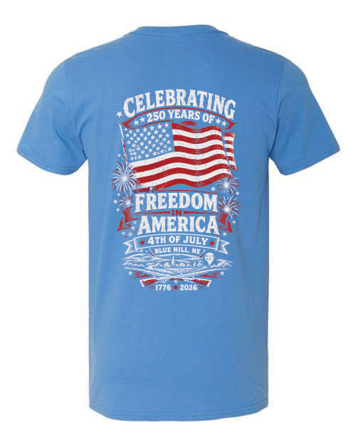 Blue Hill 4th of July 2026 BELLA CANVAS T-shirt