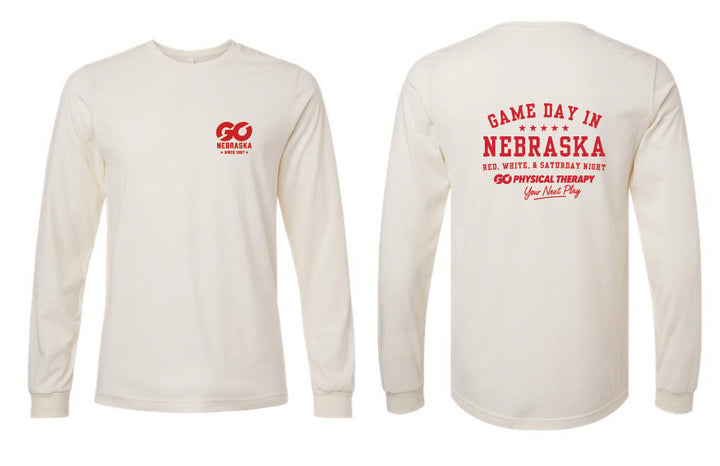 Nebraska GO Bella Canva Long Sleeve (3501CVC)