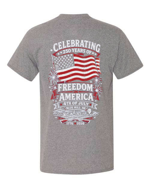 Blue Hill 4th of July 2026 BELLA CANVAS T-shirt