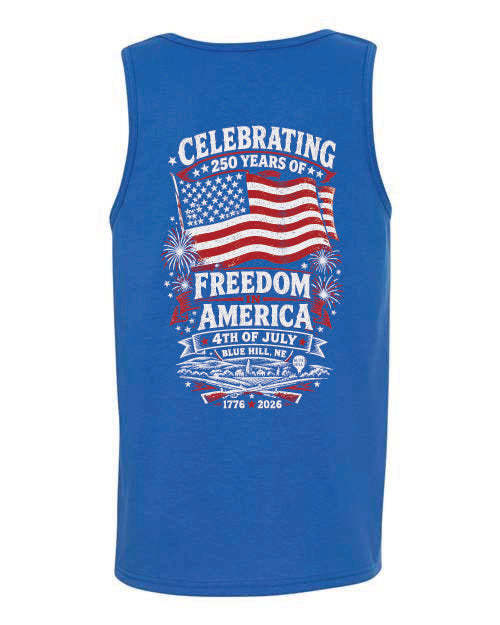 Blue Hill 4th of July 2026 GILDAN Tank Top