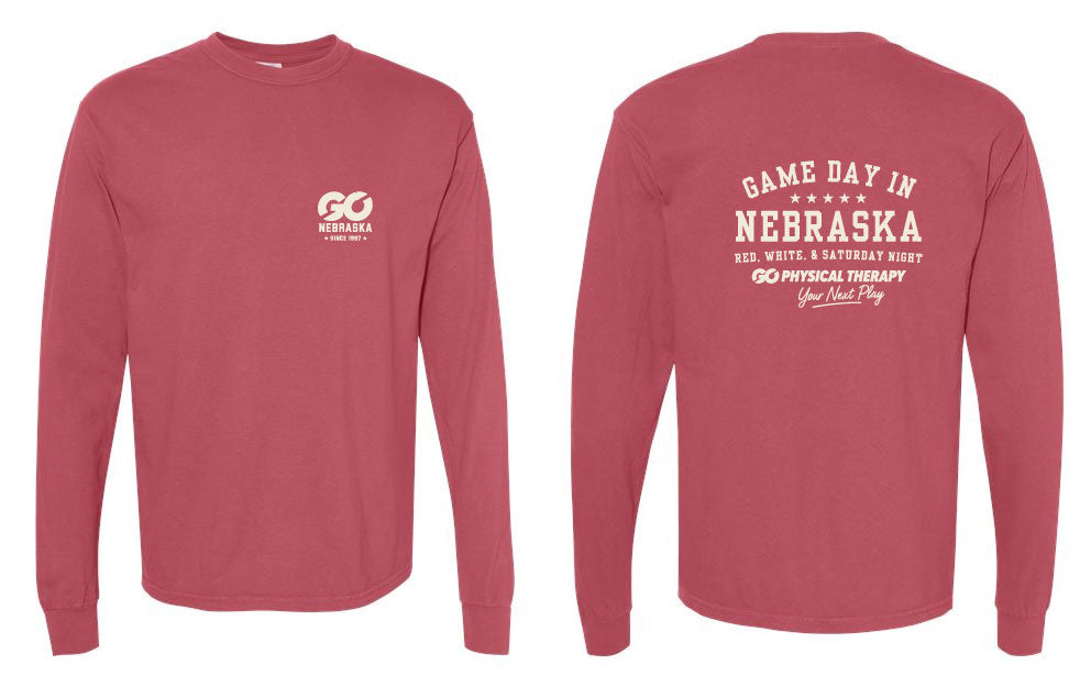 Nebraska GO Bella Canva Long Sleeve (3501CVC)